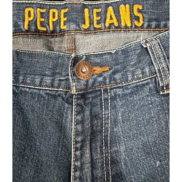 Men's 38‎ Vintage Pepe Jeans Baggy Shorts Light Wash Blue Denim |P1 - Picture 4 of 9